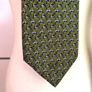 Brooks brothers makers men’s silk tie dolphins